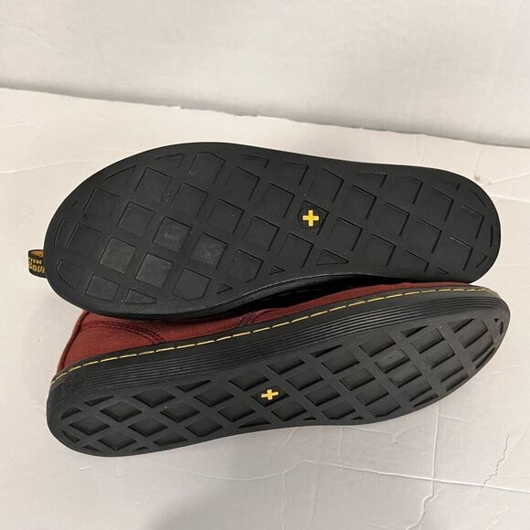 Dr Martens Shoreditch Canvas Boots Faded Red Maroon Size 6 - Picture 5 of 6